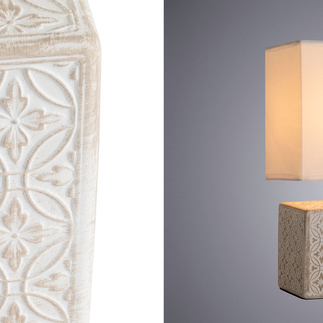 Настольная лампа Дизайнерская Lazio Ivory Table Lamp
