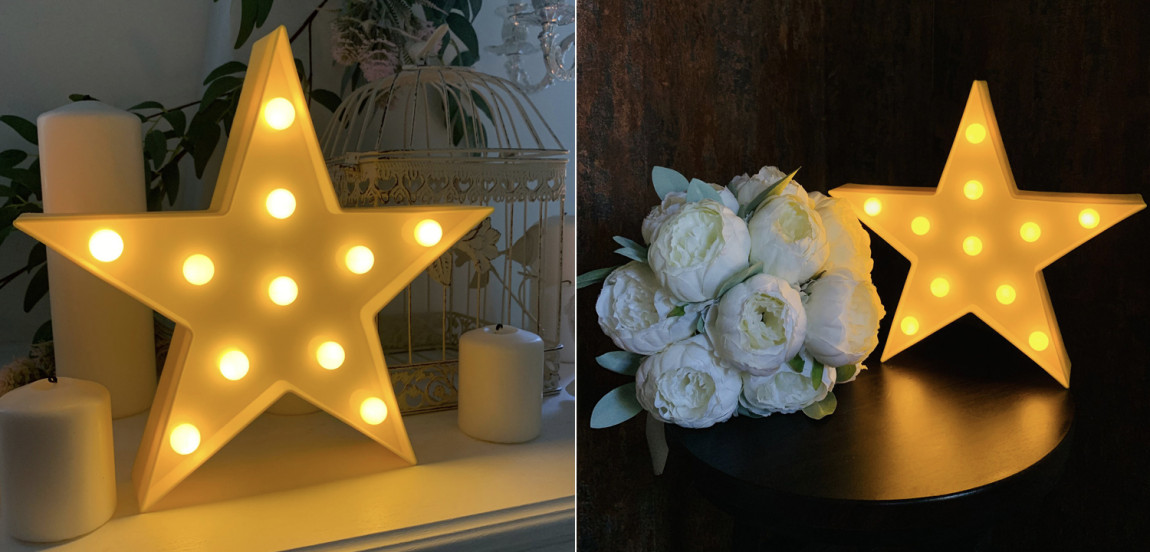 Настольная лампа Желтая звезда