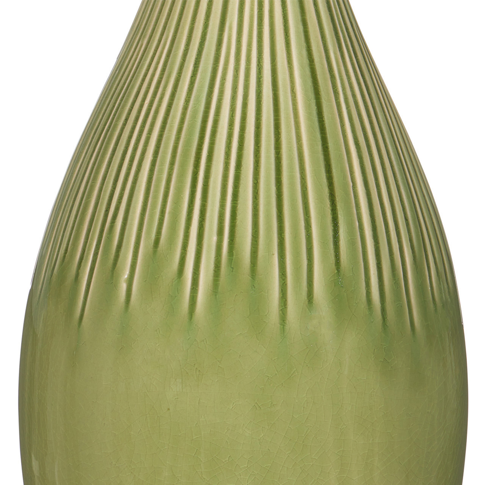 Настольная лампа зеленая грушевидной формы Rich Green Glaze