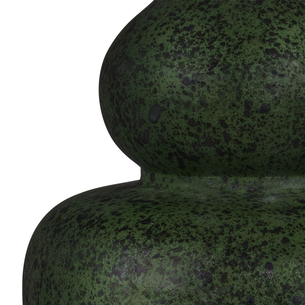 Настольная лампа зеленая с тканевым абажуром Splashes of Green Moss