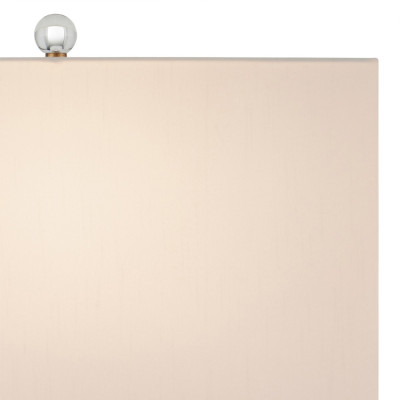 Настольная лампа из мрамора с тканевым прямоугольным абажуром Eternity