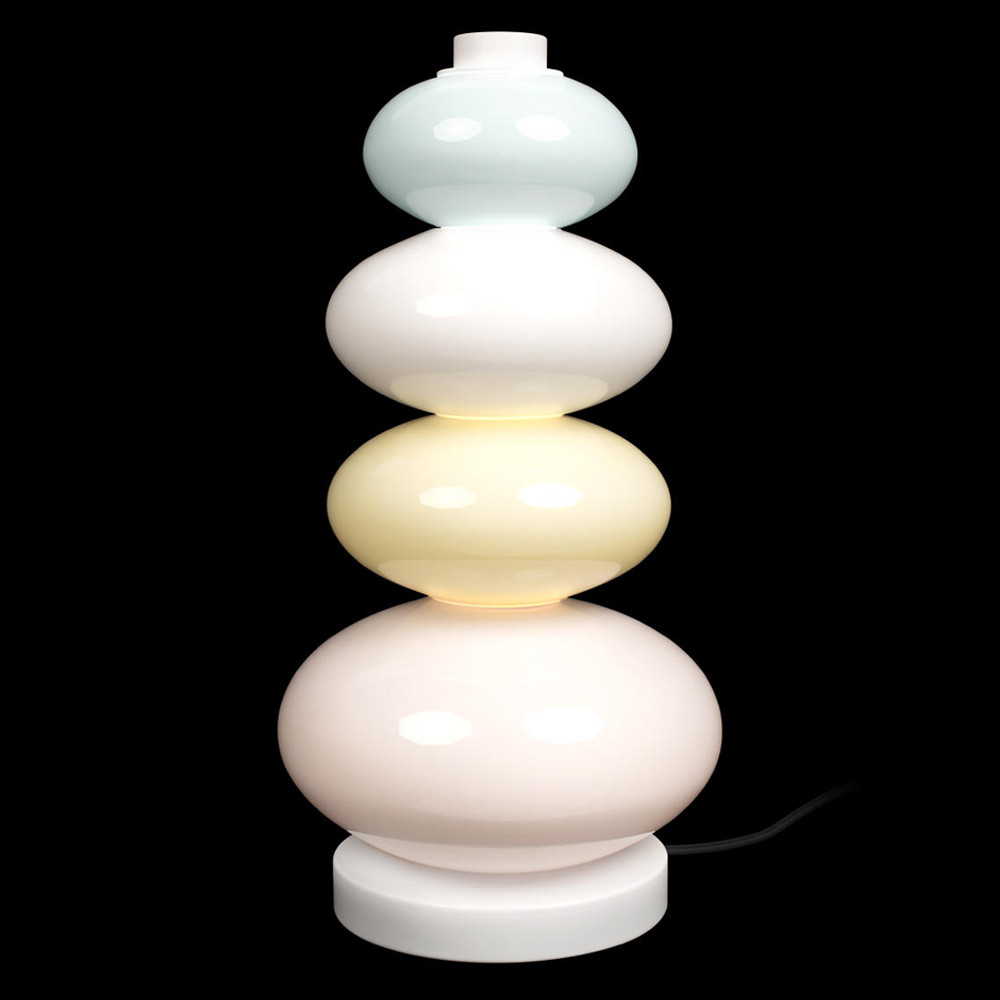 Настольная лампа из стеклянных сфер в пастельных тонах Высота 40 см Pastel Lunaria