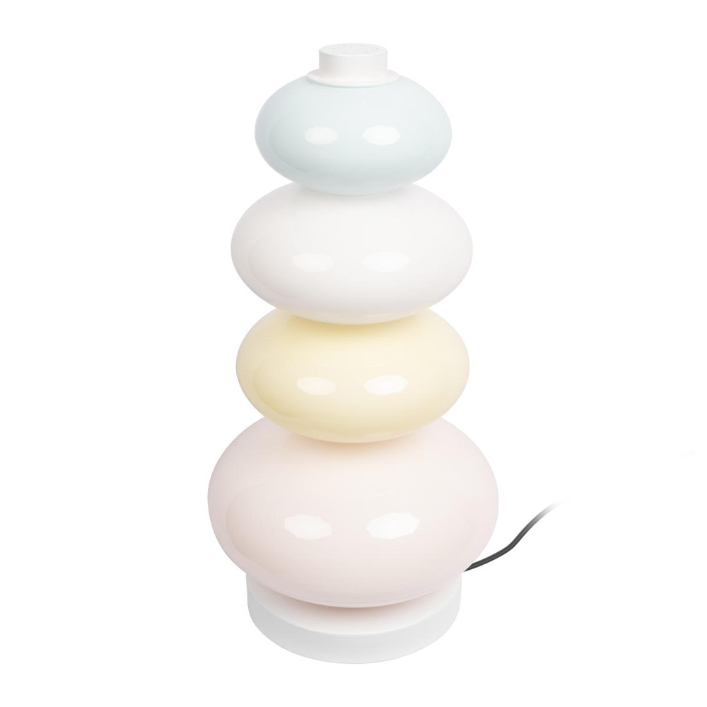 Настольная лампа из стеклянных сфер в пастельных тонах Высота 40 см Pastel Lunaria