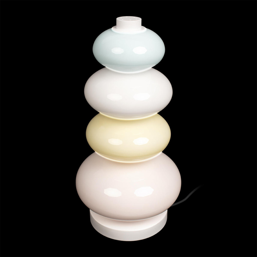 Настольная лампа из стеклянных сфер в пастельных тонах Высота 40 см Pastel Lunaria