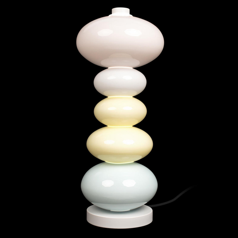 Настольная лампа из стеклянных сфер в пастельных тонах Высота 48 см Pastel Lunaria