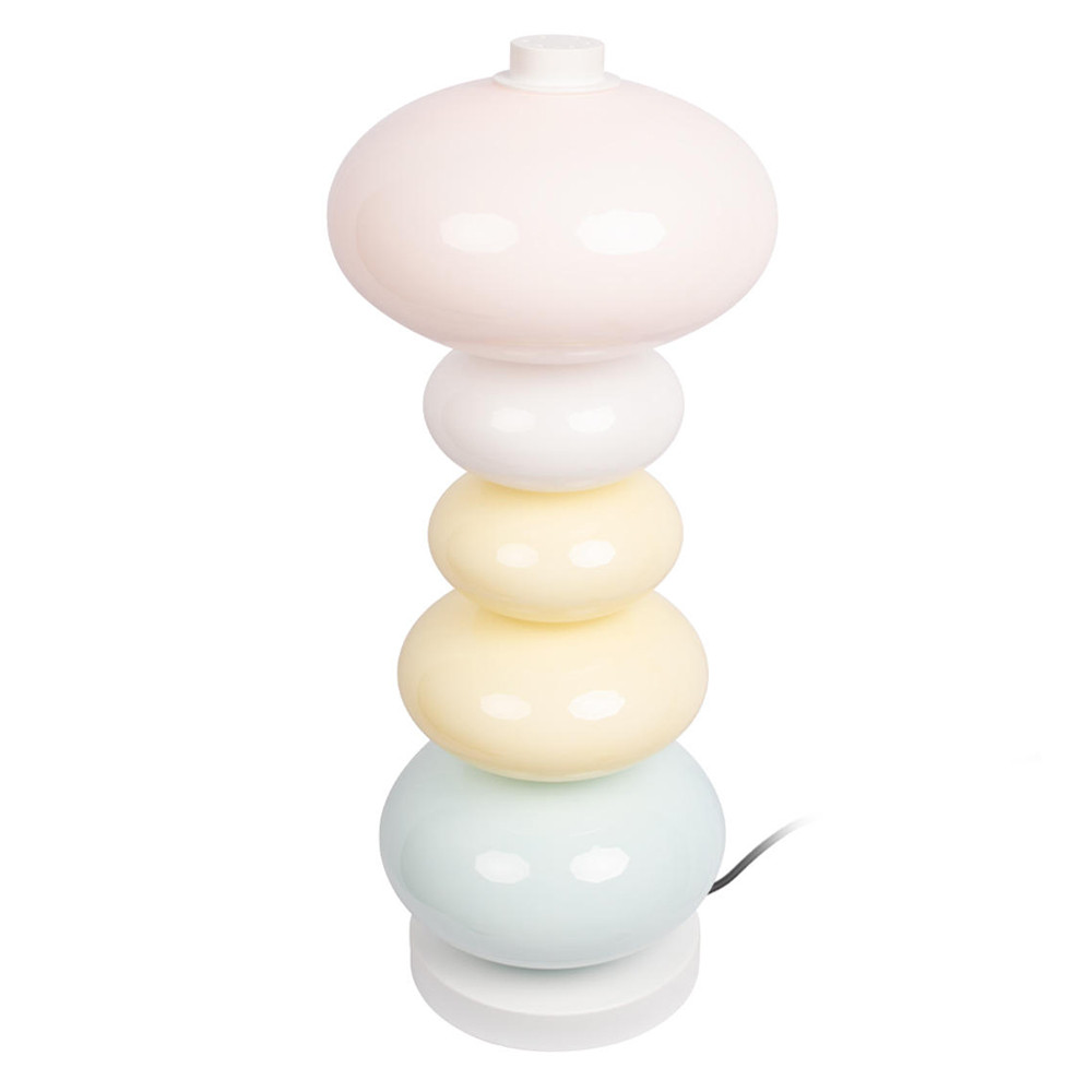 Настольная лампа из стеклянных сфер в пастельных тонах Высота 48 см Pastel Lunaria