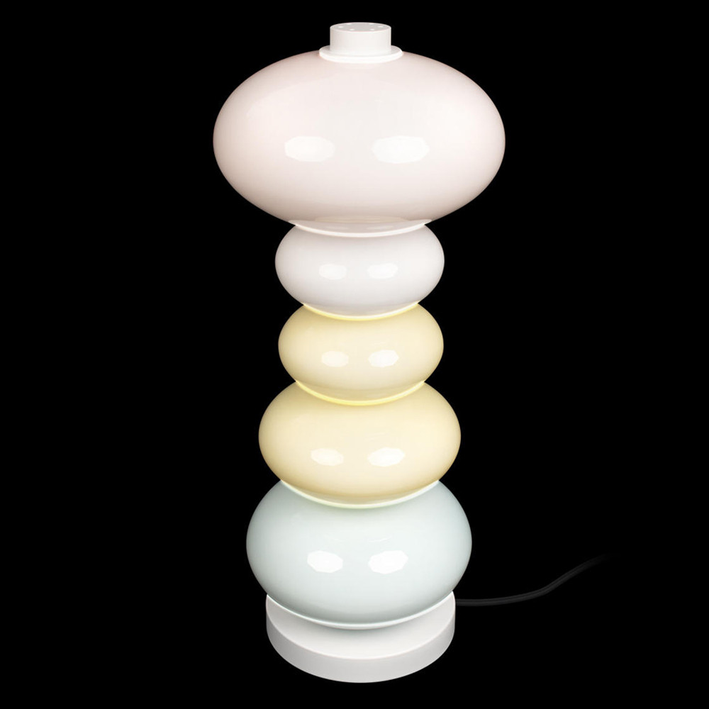 Настольная лампа из стеклянных сфер в пастельных тонах Высота 48 см Pastel Lunaria