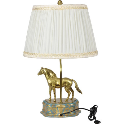 Настольная лампа из фарфора Лошадь Frodi