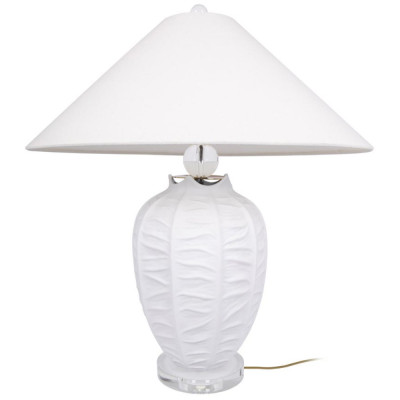 Настольная лампа керамическая с абажуром Valencia