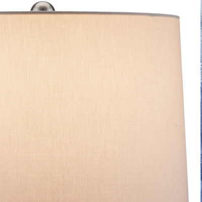 Настольная лампа керамическая с бело-синими мазками Painterly Strokes