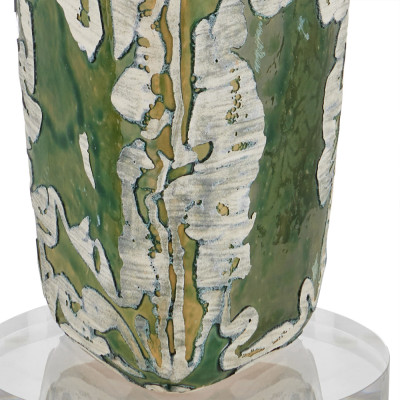 Настольная лампа керамическая с кремовым абажуром Scenic Column