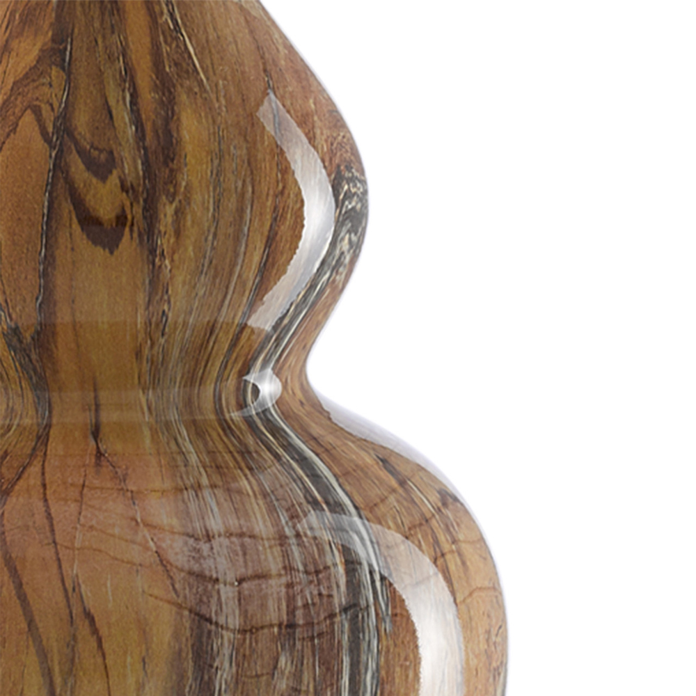 Настольная лампа коричневая с узором на корпусе Brown Light Attribute