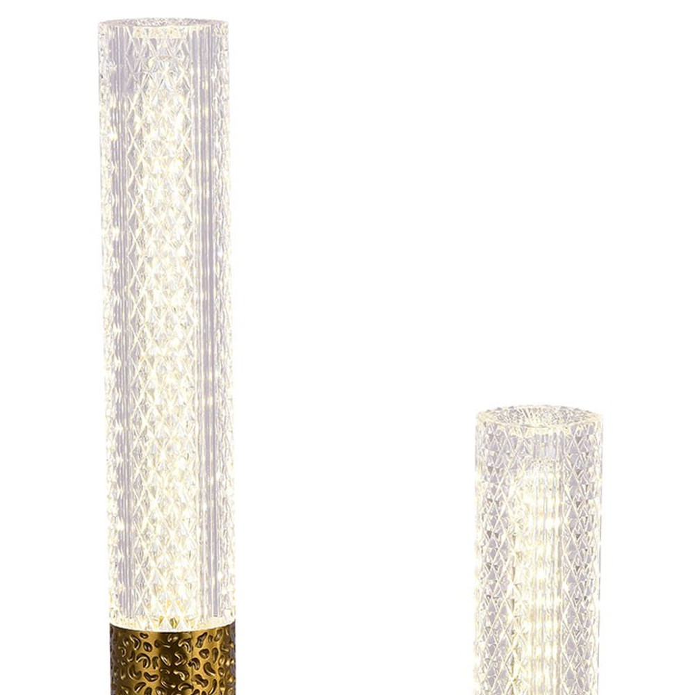 Настольная лампа латунь Dew Drops Tube Brass Table Lamp