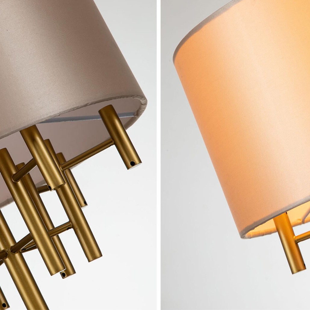 Настольная лампа Латунь Oswell Lampshade Table Lamp