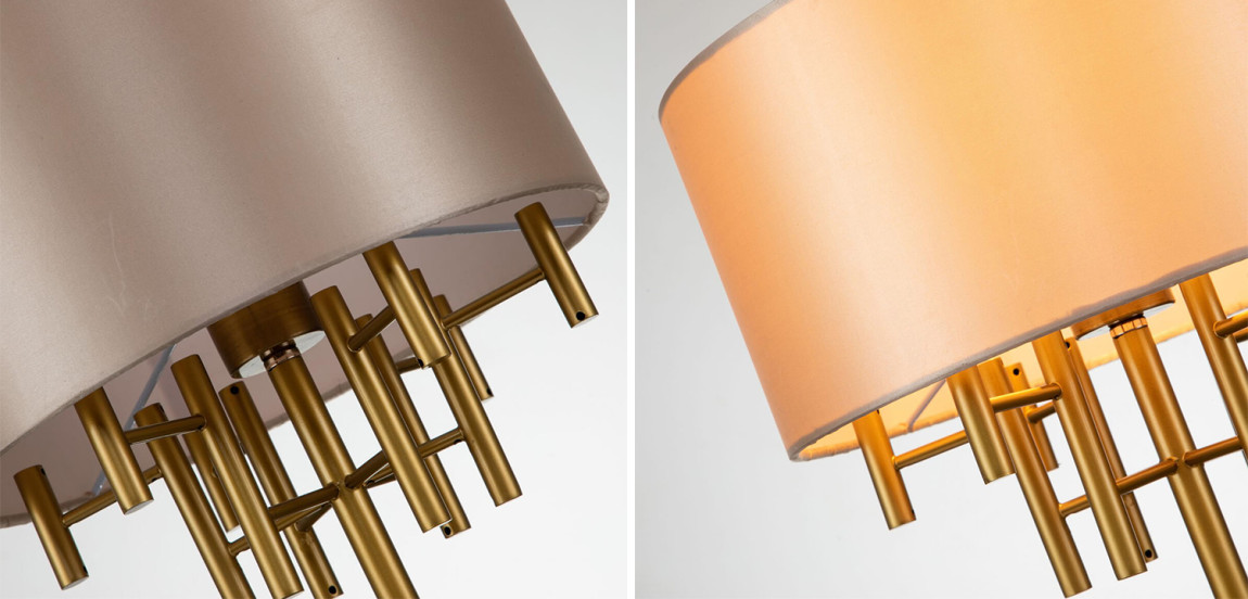 Настольная лампа Латунь Oswell Lampshade Table Lamp
