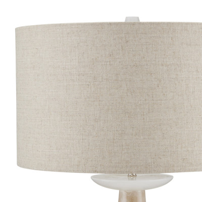 Настольная лампа на конусовидном корпусе с чашей и с тканевым абажуром Daydreaming