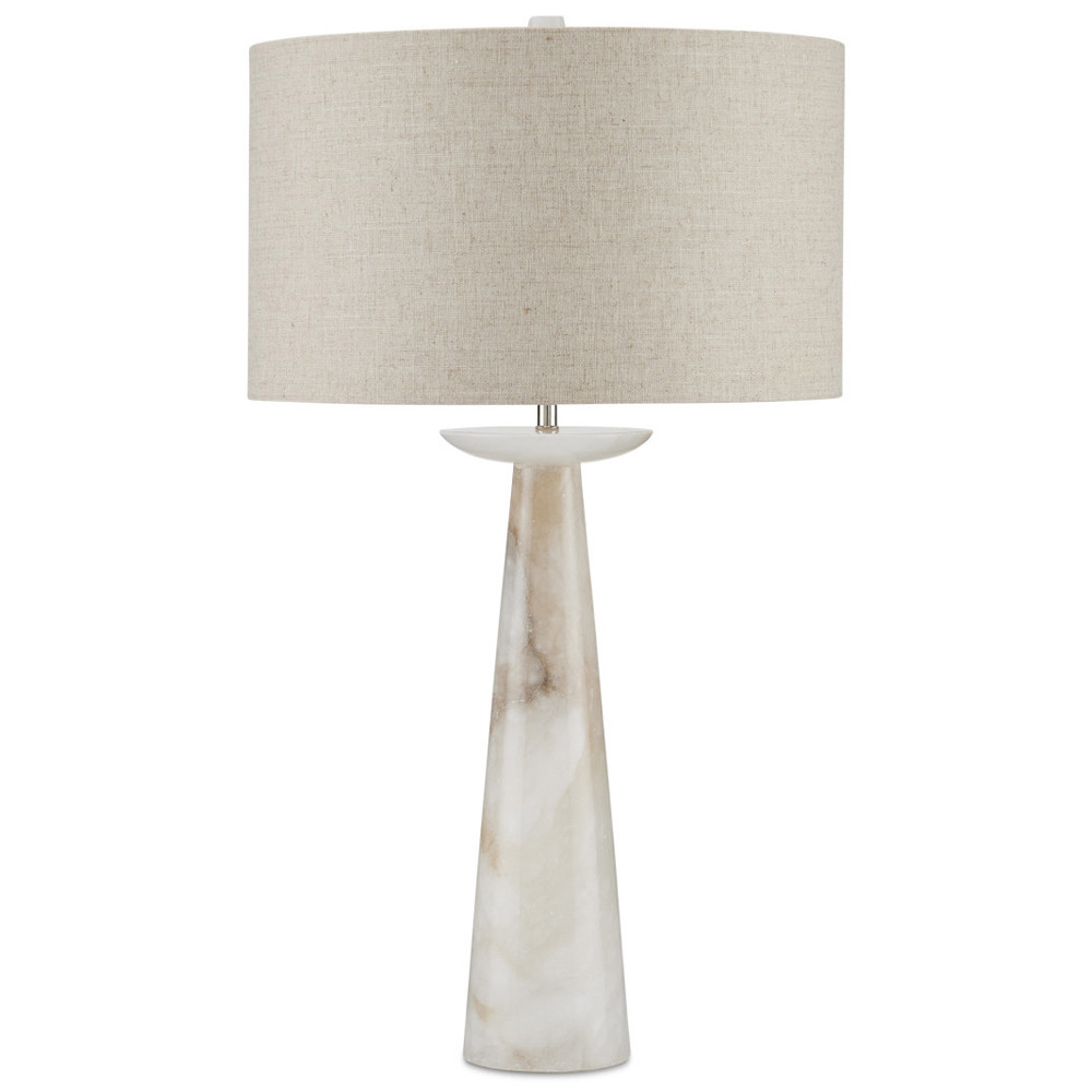 Настольная лампа на конусовидном корпусе с чашей и с тканевым абажуром Daydreaming