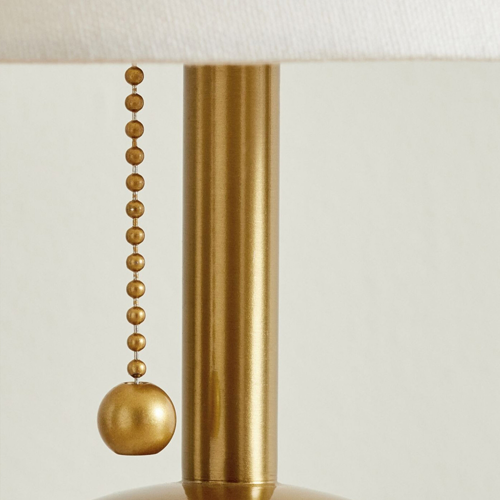 Настольная лампа на круглом основании из натурального камня Bartolomeo