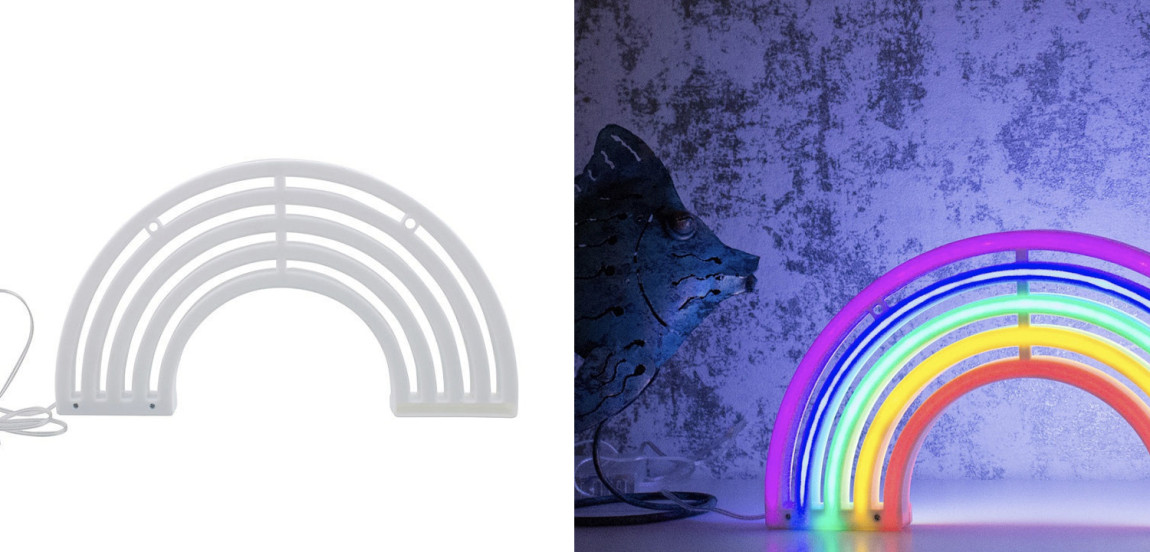 Настольная лампа Неоновая Радуга