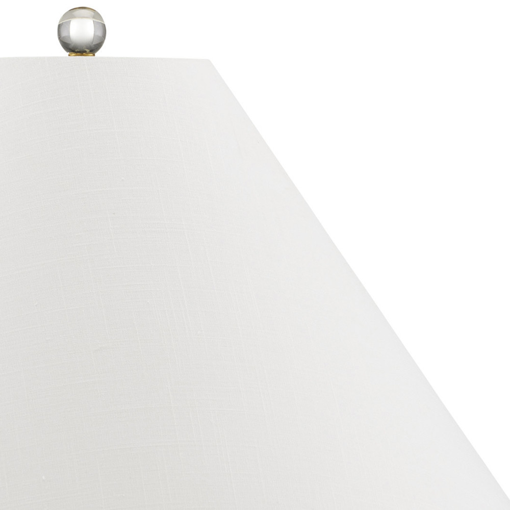 Настольная лампа овальная с тропическим принтом Stylized Aalm Leaves Motif