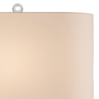 Настольная лампа разноцветная с овальным тканевым абажуром Abstraction