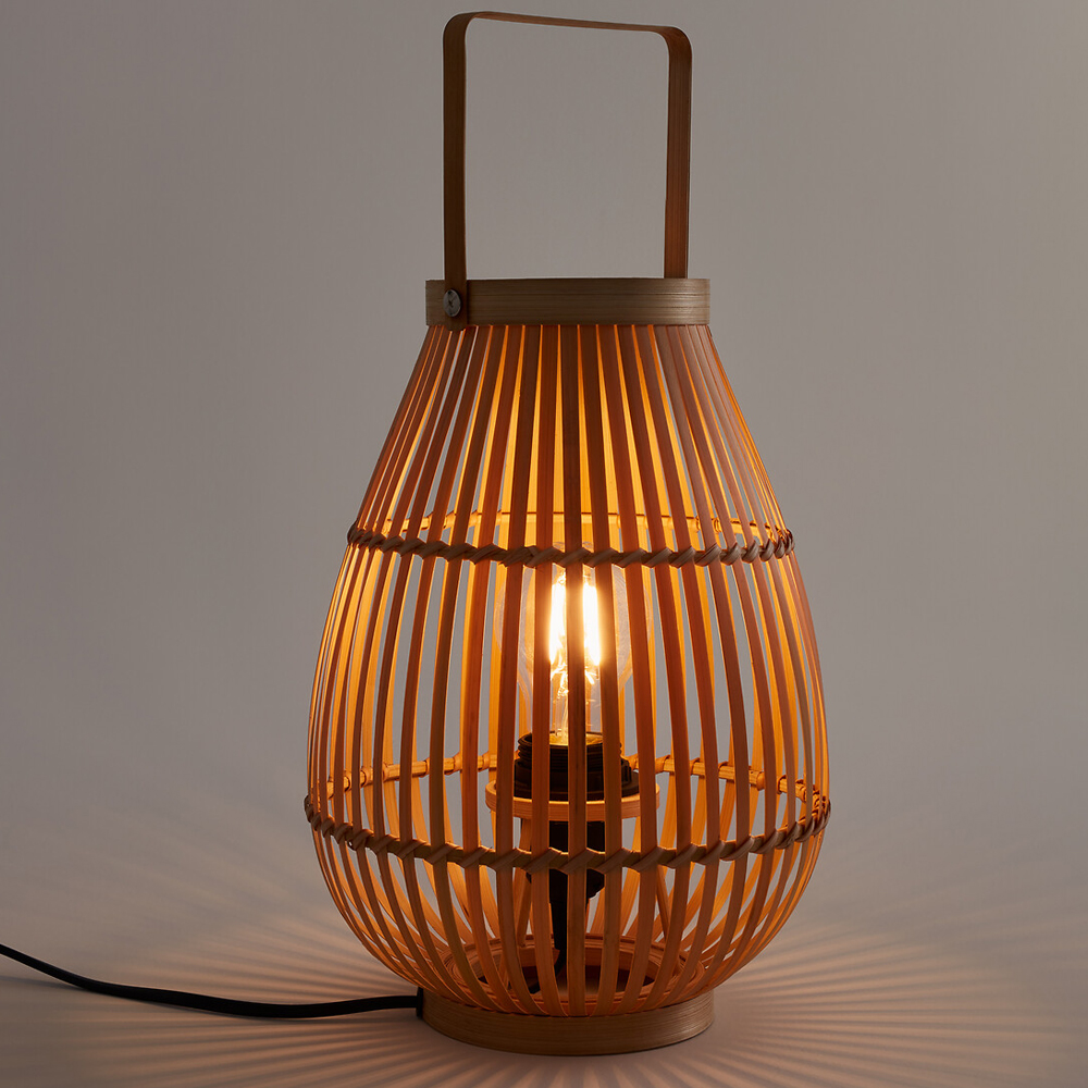 Настольная лампа ручной работы из бамбука Bamboo Grove