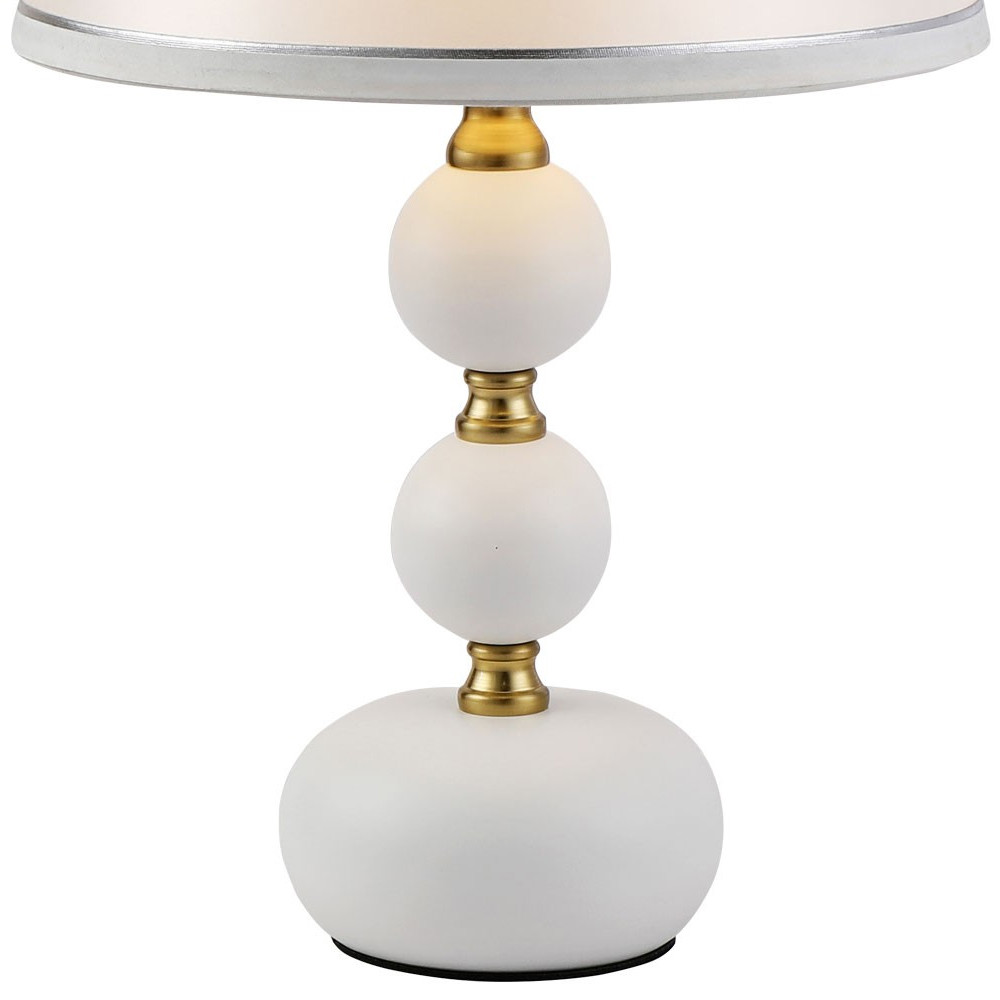 Настольная лампа с абажуром Altera Lampshade White Gold Table Lamp