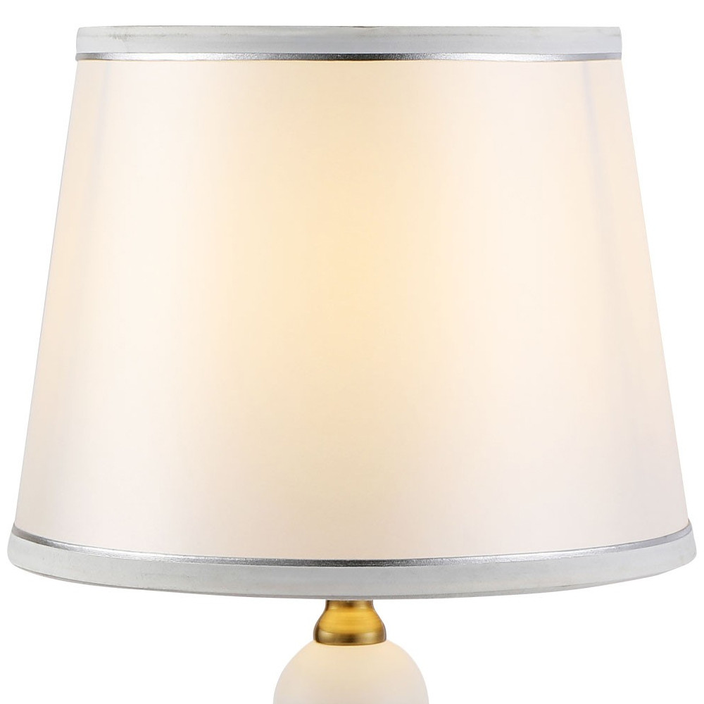 Настольная лампа с абажуром Altera Lampshade White Gold Table Lamp