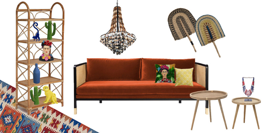 Товары недели: гостиная в стиле бохо с мексиканскими мотивами
