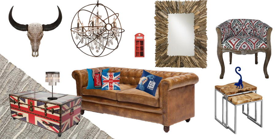 Товары недели: яркая брутальная гостиная