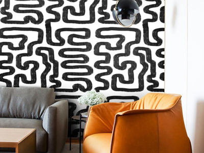 Тонкие линии: графичные мазки на мебели, декоре и домашнем текстиле