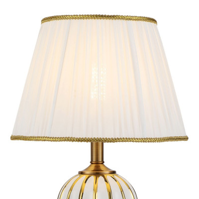 Настольная лампа с абажуром Celestina White Gold Lampshade Table Lamp