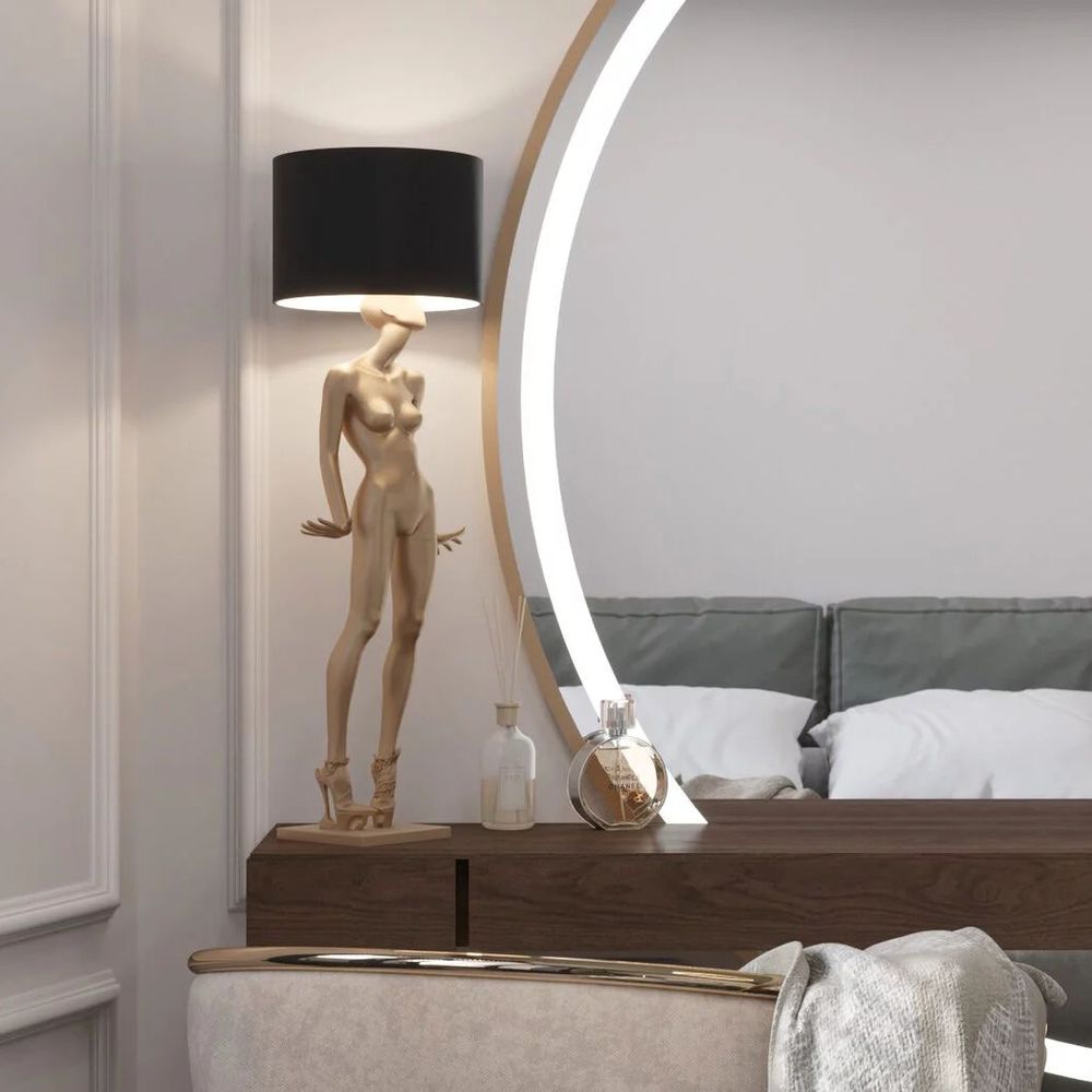 Настольная лампа с абажуром Cretto Mir