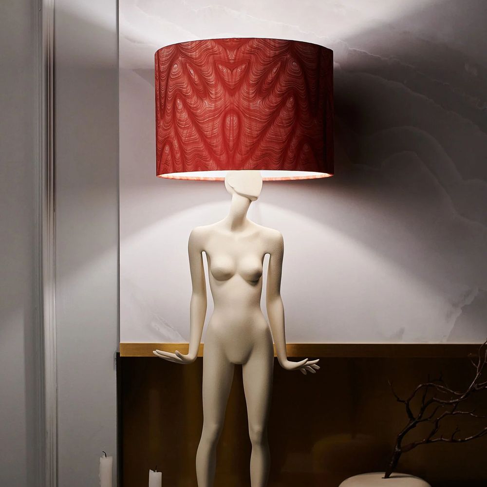 Настольная лампа с абажуром Cretto Mir