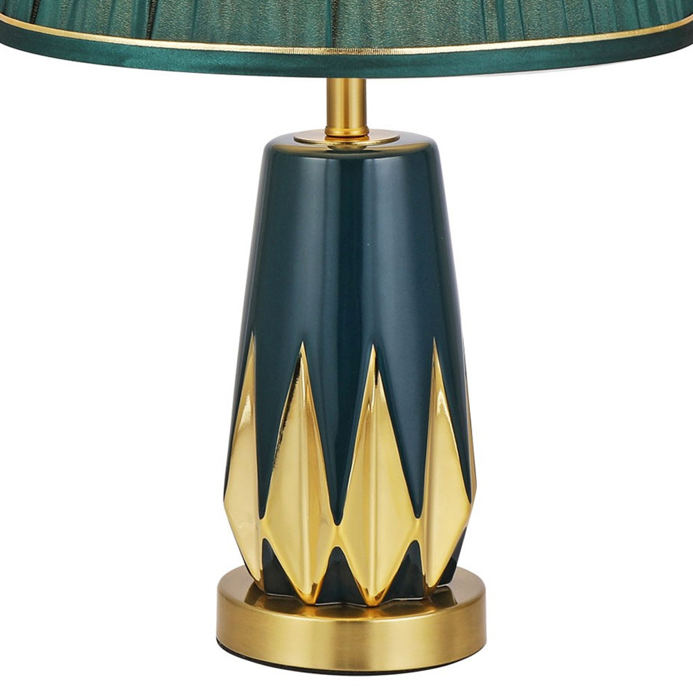Настольная лампа с абажуром Femia Green Gold Table Lamp