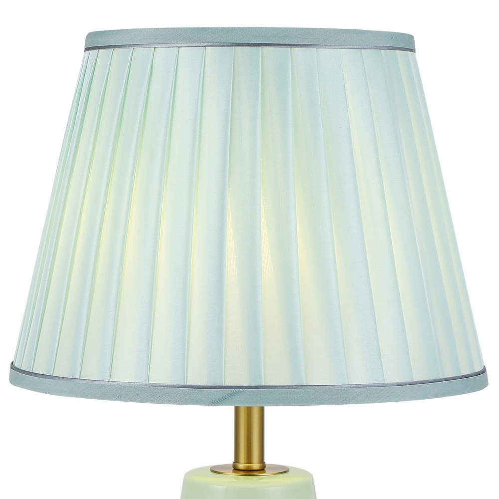 Настольная лампа с абажуром Femia Turquoise Gold Table Lamp