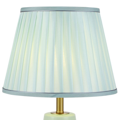 Настольная лампа с абажуром Femia Turquoise Gold Table Lamp