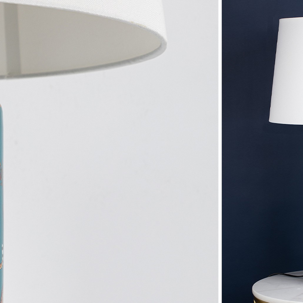 Настольная лампа с абажуром Leopard Lampshade Emerald