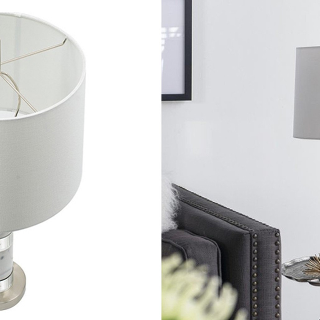 Настольная лампа с абажуром White Marble