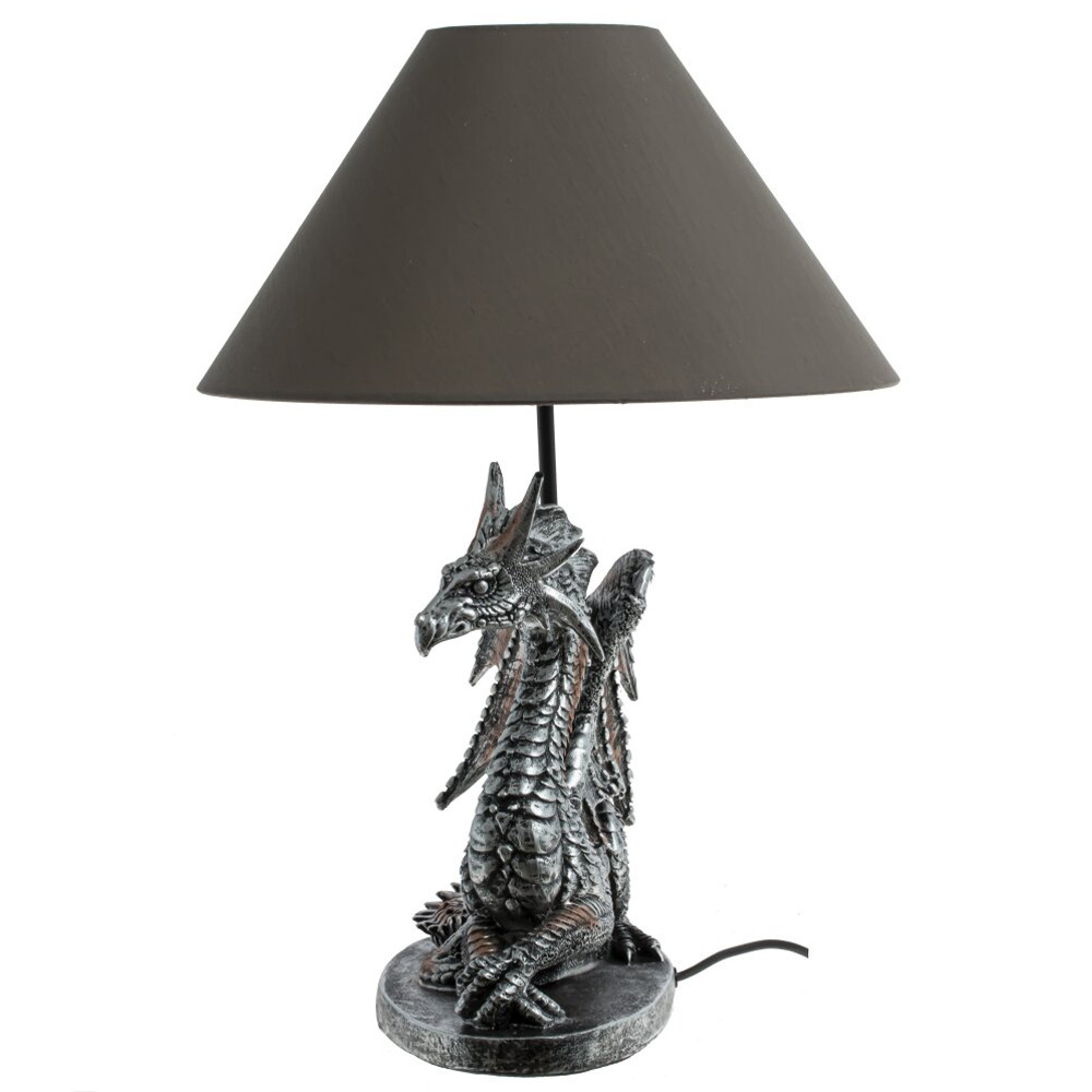 Настольная лампа с абажуром Дракон Silver Dragon