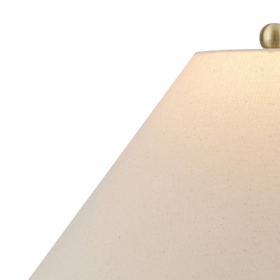 Настольная лампа с волнистым узором и абажуром в форме конуса Macrame