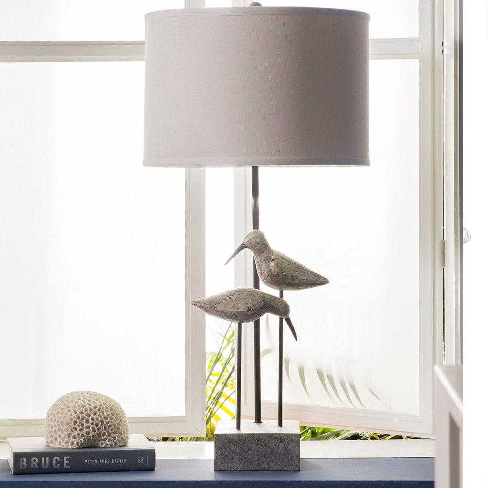 Настольная лампа с декором в виде птиц Coastal