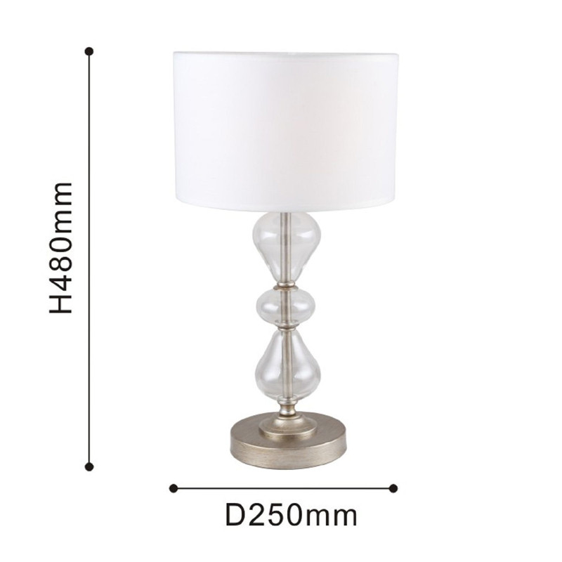 Настольная лампа с декором из выдувного стекла TRICKLE