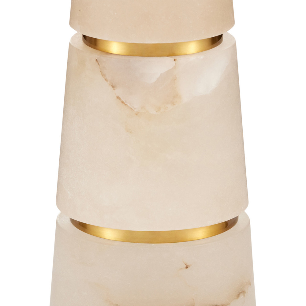 Настольная лампа с конусовидным каменным корпусом Regency