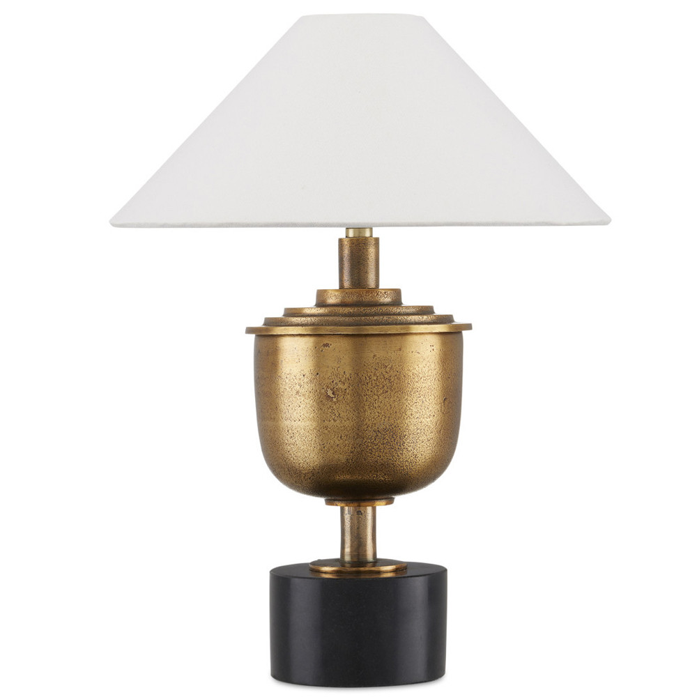 Настольная лампа с конусовидным тканевым абажуром Striving for Excellence