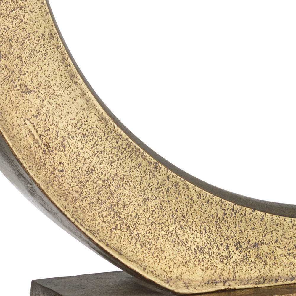 Настольная лампа с корпусом в форме кольца и прямоугольным абажуром French Ring