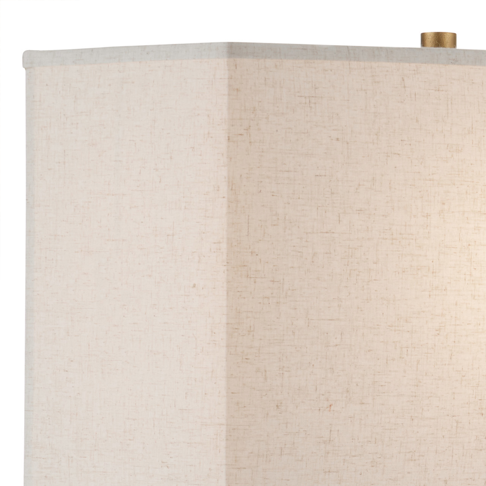 Настольная лампа с корпусом в форме кольца и прямоугольным абажуром French Ring