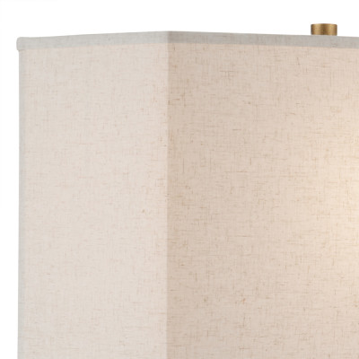 Настольная лампа с корпусом в форме кольца и прямоугольным абажуром French Ring