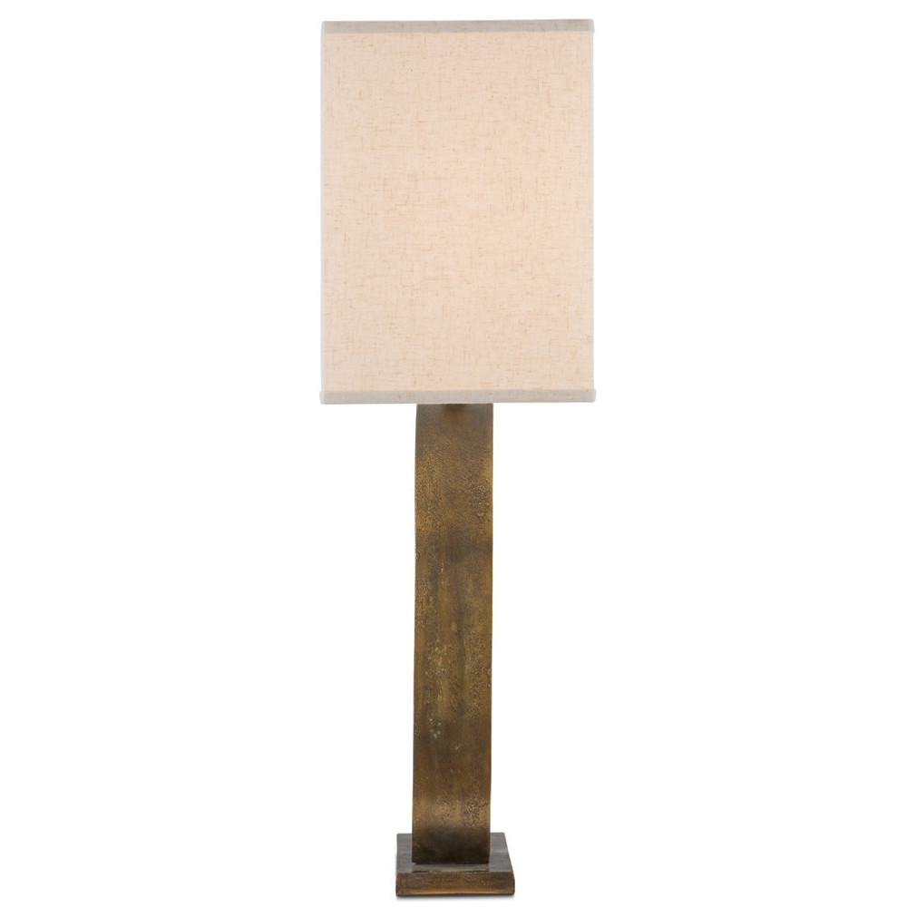 Настольная лампа с корпусом в форме кольца и прямоугольным абажуром French Ring