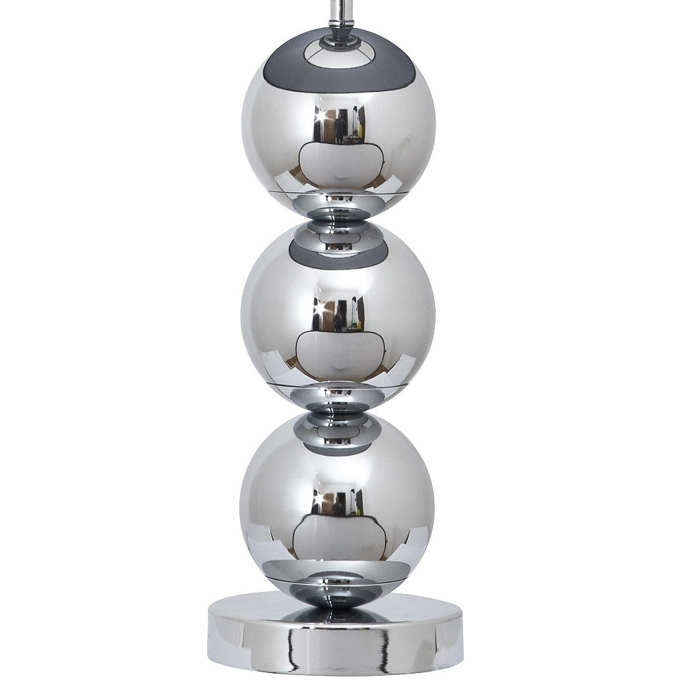 Настольная лампа с основанием в виде металлических сфер Balance Table Lamp Chrome